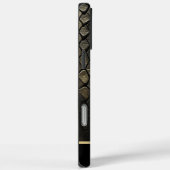 Zwarte en gouden slangenpatronen Case-Mate iPhone case (Achterkant / Rechts)