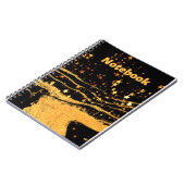 zwarte en gouden sterren notitieboek (Linkerzijde)