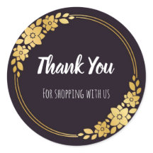 Zwarte en gouden stickers