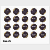 Zwarte en gouden stickers (Vel)