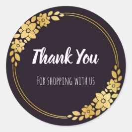 Zwarte en gouden stickers