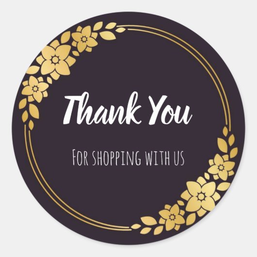 Zwarte en gouden stickers (Voorkant)