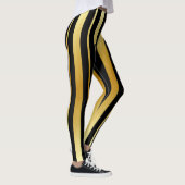 Zwarte en gouden strepen leggings (Rechts)