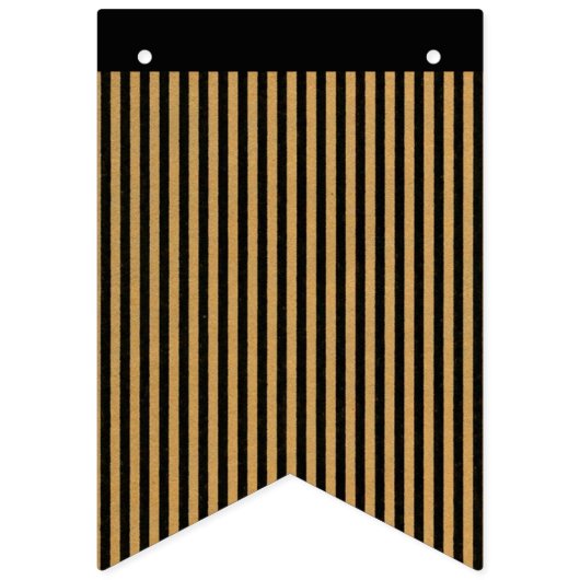 Zwarte en gouden strepen vlaggetjes (Tweede vlag)