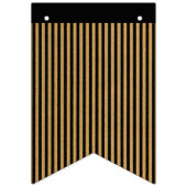 Zwarte en gouden strepen vlaggetjes (Eerste vlag)