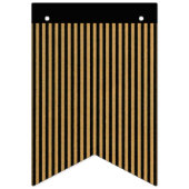 Zwarte en gouden strepen vlaggetjes (Derde vlag)