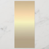 Zwarte en Gouden Trouwdinermenu uit het Verleden Menu (Achterkant)