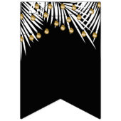 Zwarte en gouden verjaardag vlaggetjes (Eerste vlag)