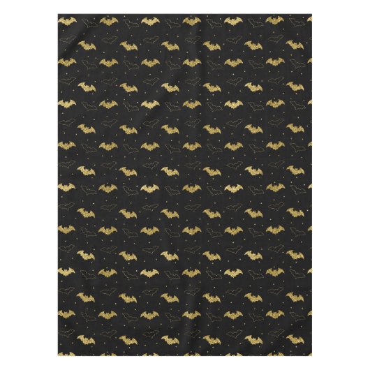 Zwarte en gouden vlekjes tafelkleed (Voorkant)