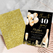 Zwarte en gouden wijn proost vrouw volwassene verj kaart