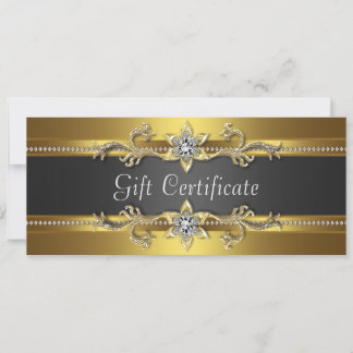 Zwarte en gouden zakelijke cadeaubonnen