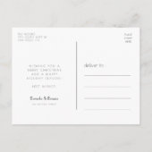 Zwarte en gouden zonsonderste lijst deco Kerstmis Briefkaart (Achterkant)