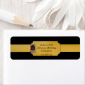 Zwarte en goudfoto's voor kleine flaconlabels etiket (Insitu)