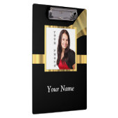 Zwarte en goudinstagram-sjabloon klembord (Rechts)