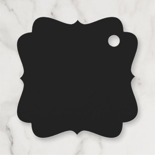 Zwarte en goudkerstsieraden bedankjes labels (Achterkant)