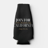 Zwarte en goudkleurige bachelorette flesjeskoeler (Voorkant)