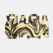 Zwarte en goudkleurige fornuis bedankdoosjes (Uitgevouwen)