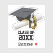 Zwarte en goudkleurige lampvoet en tapelklasse van sticker (Vel)