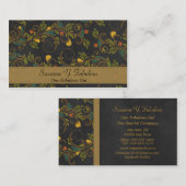 Zwarte en goudkleurige ventilatoren visitekaartje (Voorkant / Achterkant)