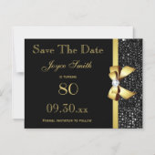 Zwarte en goudkoorts Elke dag op een andere leefti Magnetische Uitnodiging (Voorkant)