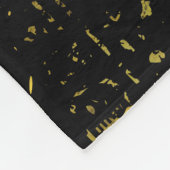 Zwarte en goudlynxkat fleece deken (Hoek)