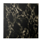 Zwarte en goudmarmer keramische Tegel Tegeltje (Voorkant)