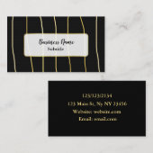 Zwarte en goudmatige Visitekaartjes (Voorkant / Achterkant)