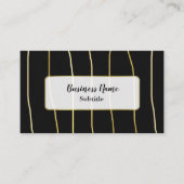 Zwarte en goudmatige Visitekaartjes (Voorkant)