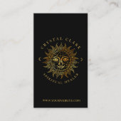 Zwarte en goudmooie Selderfgoedzon Star Visitekaartje (Voorkant)