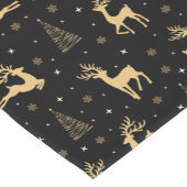 Zwarte en goudrendier korte tafelloper (Hoek)