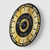 Zwarte en goudronde Griekse sleutelnaam Grote Klok (Hoek)