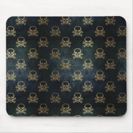 Zwarte en goudschedels muismat