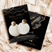 Zwarte en goudsieraden visitekaartje