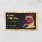 Zwarte en goudstakkerij visitekaartje (Voorkant)