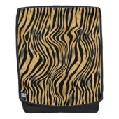 Zwarte en goudtijgerstrepen rugtassen (Voorkant)