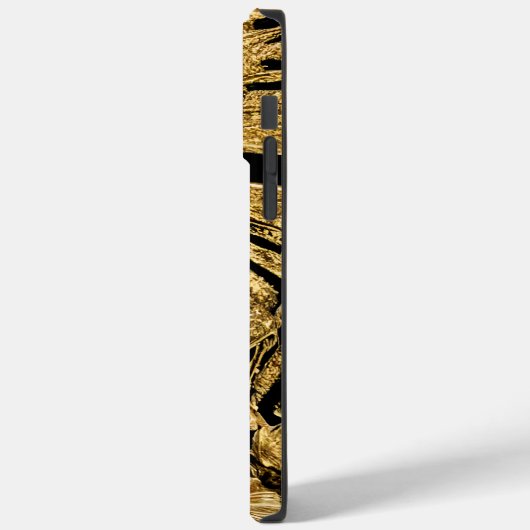 Zwarte en goudvlinder Case-Mate iPhone case (Achterkant / Links)