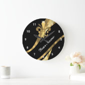 Zwarte en goudvlooien grote klok (Huis)