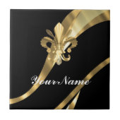 Zwarte en goudvlooien tegeltje (Voorkant)