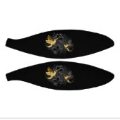 Zwarte en goudvogel basketbal (Panelen)