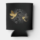 Zwarte en goudvogel blikjeskoeler (Voorkant)