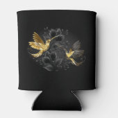 Zwarte en goudvogel blikjeskoeler (Achterkant)