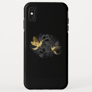 Zwarte en goudvogel Case-Mate iPhone case
