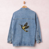 Zwarte en goudvogel denim jacket (Hangar)