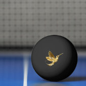 Zwarte en goudvogel pingpongbal (Net)