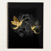 Zwarte en goudvogel planner (Voorkant)