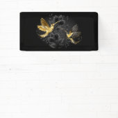 Zwarte en goudvogel spandoek (Insitu)