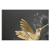 Zwarte en goudvogel stof (Fat Quarter)