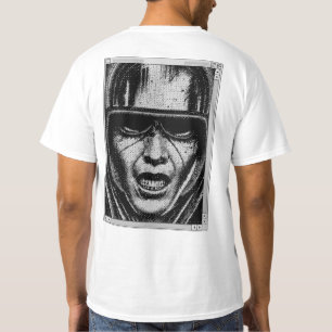 Zwarte en grijze 90s Retro Pixel Pilot T-shirt