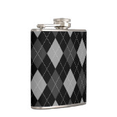 Zwarte en grijze Argyle Heupfles (Rechts)