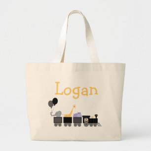 Zwarte en grijze baby's op een traangas grote tote bag